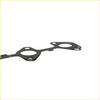 Black rubber permaseal exhaust manifold gasket with two circular openings and mounting holes for toyota hilux n70 1kd-ftv 3.0l