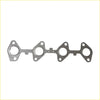 Silver metallic permaseal exhaust manifold gasket with four circular openings for toyota hilux n70 1kd-ftv 3.0l