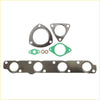 Set of metallic permaseal exhaust manifold and turbo gaskets with green rubber seals and copper o-rings for Ford Ranger 2.2L