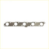 Metallic gray engine cylinder head gasket with five circular openings from permaseal exhaust manifold and turbo gasket kit for ford ranger 3.2l