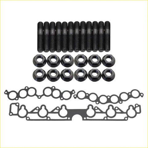 Black engine valve cover bolts nuts and gaskets set for permaseal intake manifold installation on nissan patrol gq 3.0l