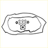 Black rubber permaseal rocker cover gasket set for ford territory sx sy barra 4.0l engine bay use
