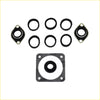 Black rubber permaseal rocker cover gasket set for ford territory sx sy barra 4.0l engine components