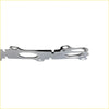 Shiny chrome-plated metal gasket with elongated oval and circular cutouts for permaseal turbo manifold kit ford falcon xr6