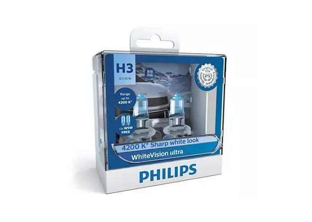 Philips 12336WVUSM - White Vision Ultra H3 Globes 4200K