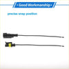Black automotive fuel sender unit with yellow insulated wire connector for toyota land cruiser wiring harness back view