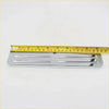 Polished chrome rear view mirror for dodge ram 1500 2500 3500 showing chrome finished motorcycle footpeg with grooves