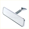 Polished chrome rear view mirror for dodge ram 1500 2500 3500 with sleek rectangular chrome finish and adjustable bracket