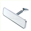 Polished rear view chrome mirror with sleek metallic frame and adjustable arm for chevy ford mopar cars