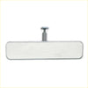 Polished rear view chrome mirror for chevy ford mopar with sleek metal frame and adjustable mounting stem