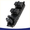 Black plastic power door window switch for toyota prius 2001-2009 with four marked rectangular buttons