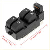 Black plastic power door window switch for Toyota Rush 2018-2023 with four white icon buttons for windows control