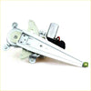 Silver metal power motor rear door window regulator with motor and gear for toyota hilux 2004-2016 back view