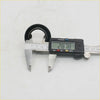 Black rubber gasket being measured with a digital caliper for power steering gear rex2 toyota hilux 2004-2016