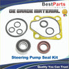 Power steering pump seal kit for isuzu rodeo with yellow black rubber gasket silver bearing and red ringed seal