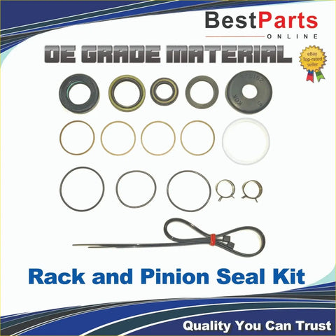 Black and metallic silver o e power steering rack and pinion repair seal for suzuki grand vitara shown from back side