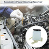 Translucent plastic power steering reservoir beige with black cap and mounting brackets for toyota sienna 2004-2009