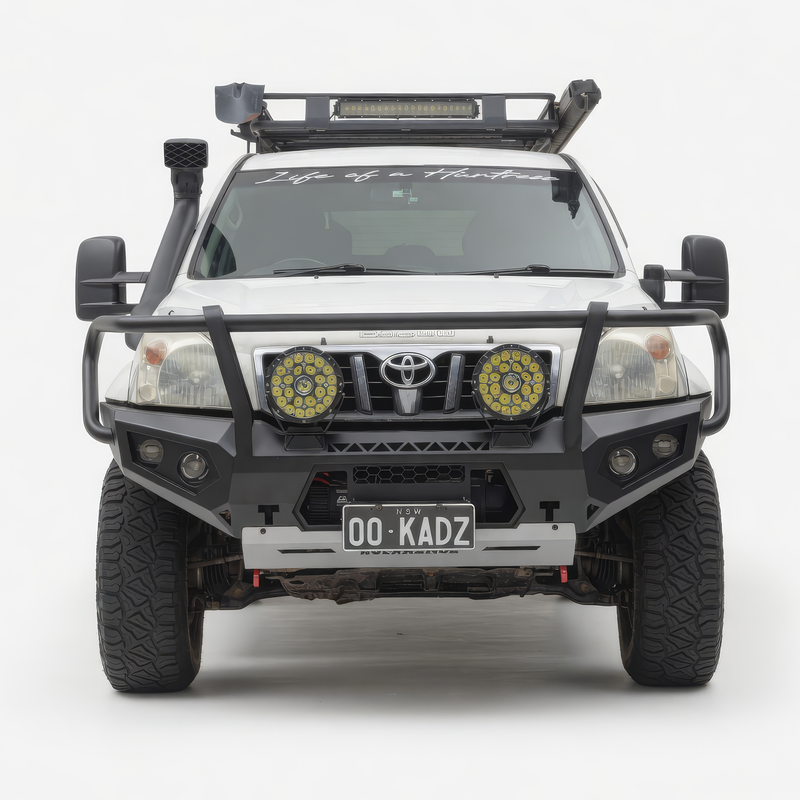 Rockarmor GT Hoop Steel Bullbar - Toyota Prado 120 Series 2003-2009 (Full Bar Replacement)