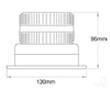Preco Strobe Blue 12 to 110V 80 FPM Permanent Mount