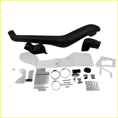 Black plastic premium air intake snorkel kit with fittings for nissan navara d23 np300 2014-2022