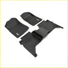 Black rubber premium volkswagen amarok deep dish all-weather car mats with textured molded design for better grip and protection
