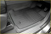 Black rubber ribbed floor mat with reinforced edges for premium volkswagen amarok deep dish all weather liners