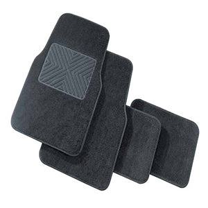 Carfit Floor Mat Set Protecta Black 4Pc 41001