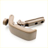 Beige plastic quarter glass lock latch with integrated latch mechanism for Mazda Bravo B2000/B2200/B2600 1985-2006