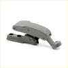 Gray plastic quarter glass lock latch with curved handle and two holes for Mazda B2000 B2200 B2600 Bravo 1985-2006