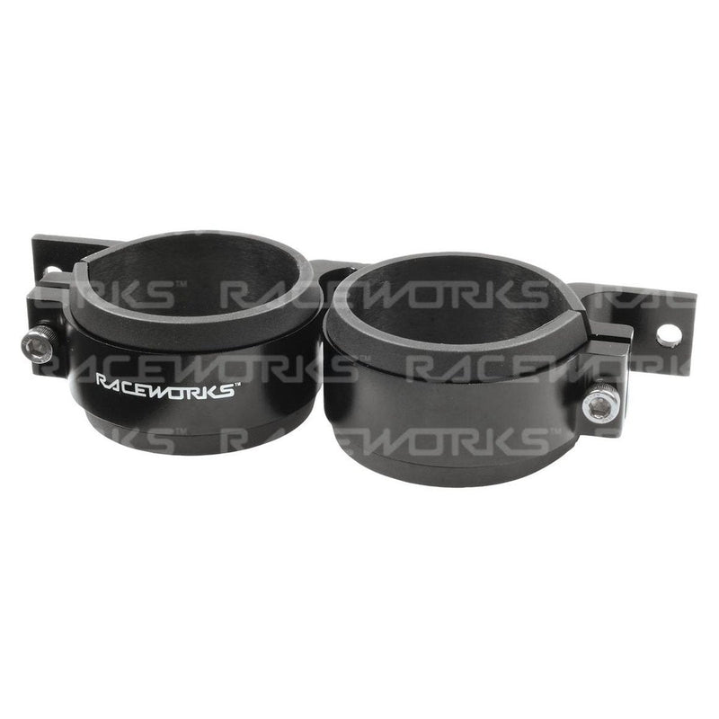Raceworks Twin Fuel Pump Bracket 60mm Black