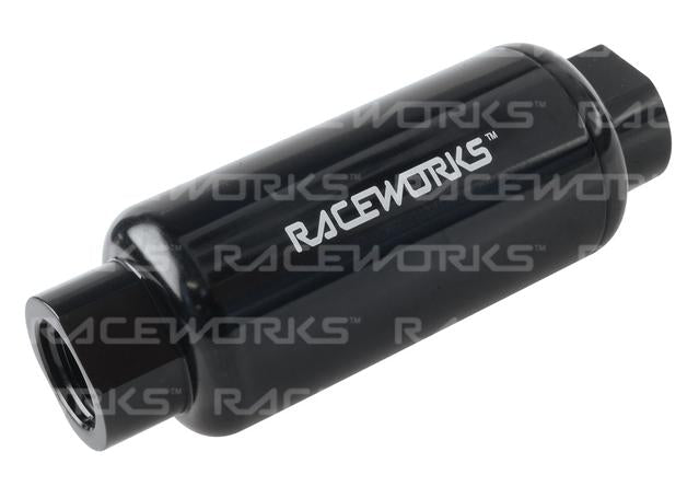 Raceworks An-10 Billet Fuel Filter 40 Micron Od50mm