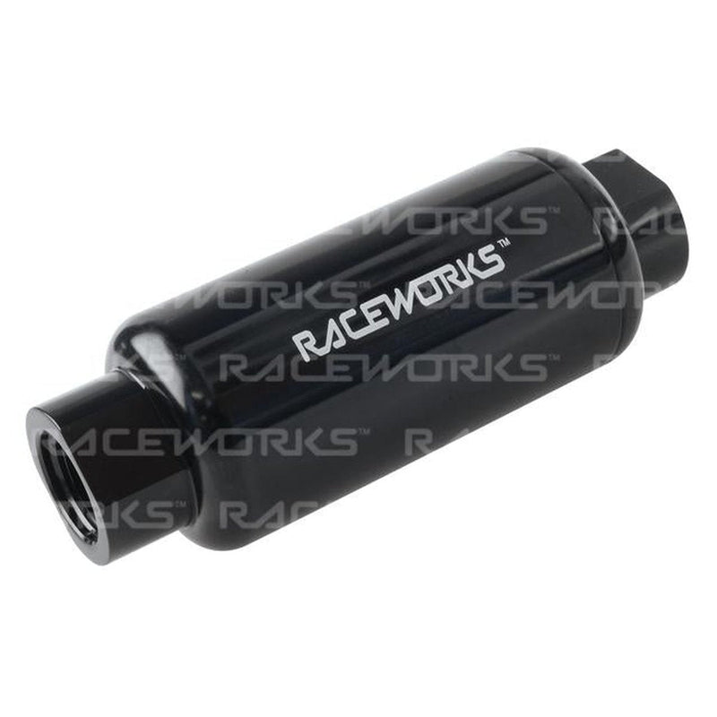 Raceworks An-10 Billet Fuel Filter 100 Micron Od50mm
