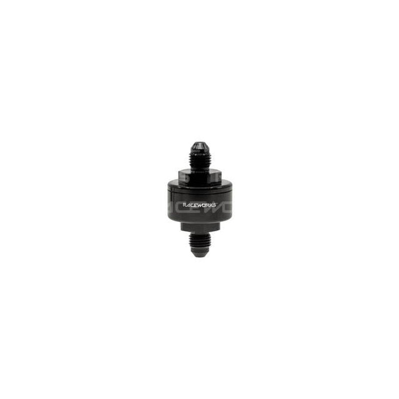 Raceworks AN-4 Billet Turbo Oil Feed Filter 44 Micron