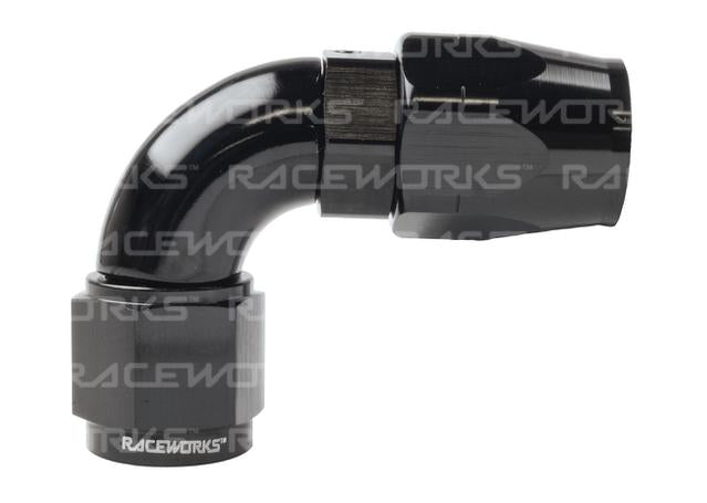 Raceworks Cutter Hose Fitting An-6 90 Deg