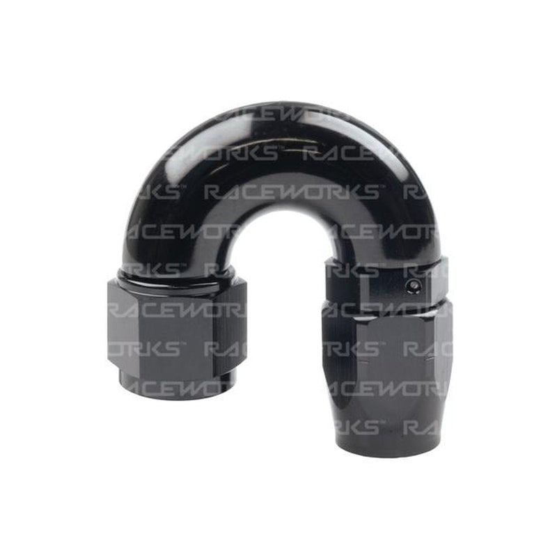 Raceworks Cutter Hose Fitting An-8 180 Deg