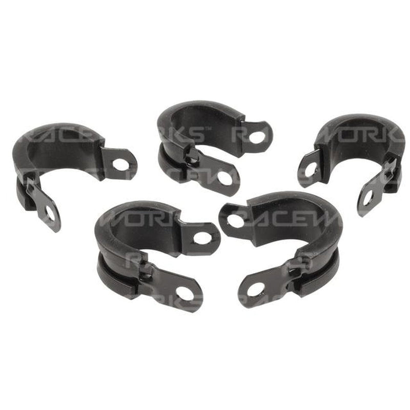 Raceworks Cushioned P Clips Id 12.7mm (5Pk)