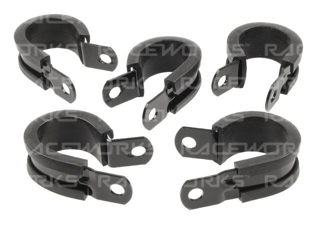 Raceworks Cushioned P Clips Id 25.4mm (5Pk)