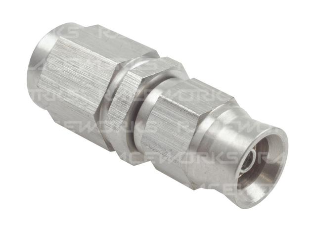 Raceworks Teflon Hose Fitting An-3 Straight Stainless