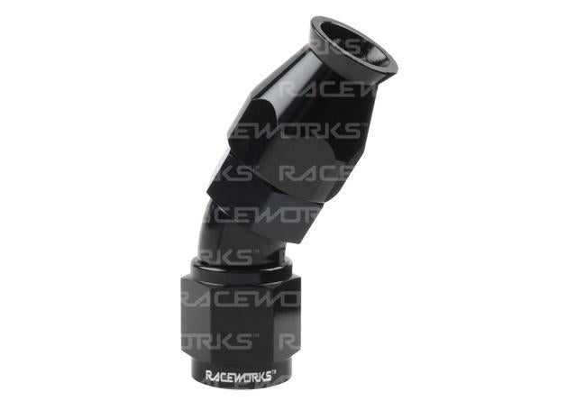 Raceworks Teflon Hose Fitting An-4 30 Deg