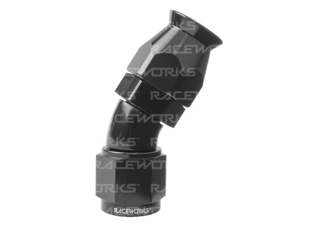 Raceworks Teflon Hose Fitting An-10 30 Deg