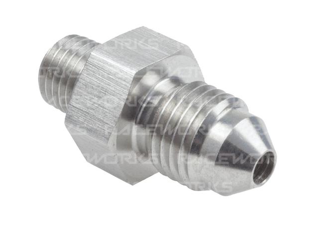 Raceworks Npt Male 1/8" To Male Flare An-4 Stainless Steel