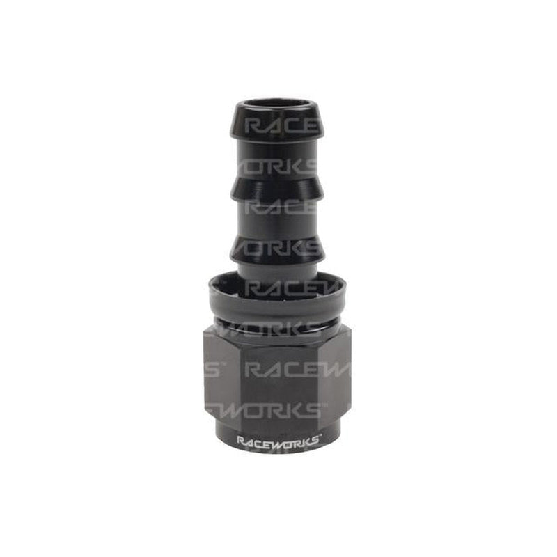 Raceworks Push Lok Hose Fitting An-12 Straight