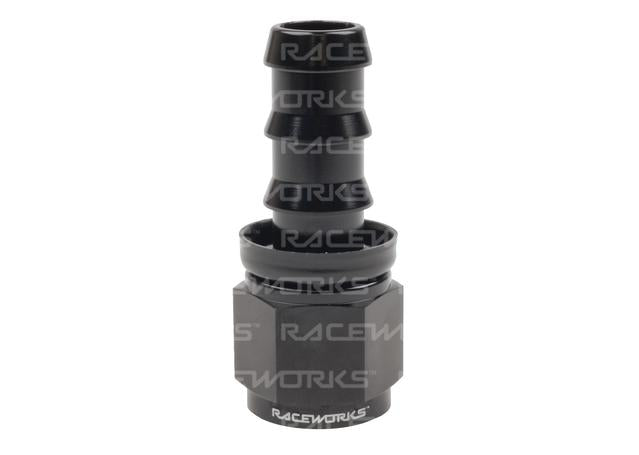 Raceworks Push Lok Hose Fitting An-8 Straight