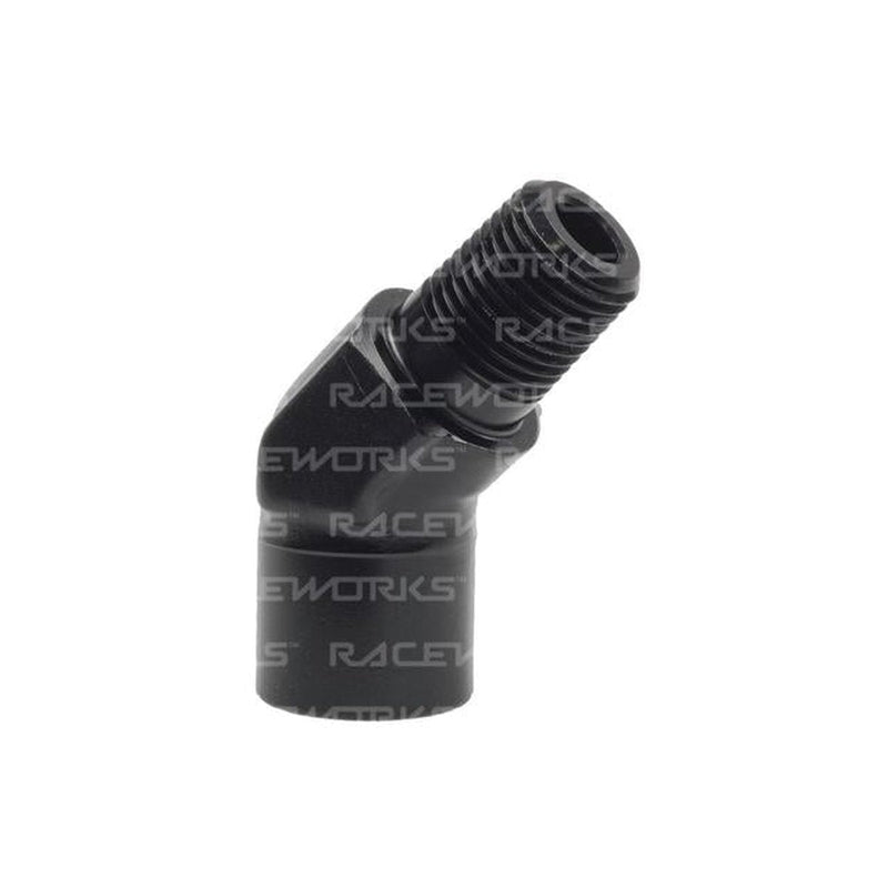 Raceworks 1/8 Npt 45Deg Female-Male Elbow