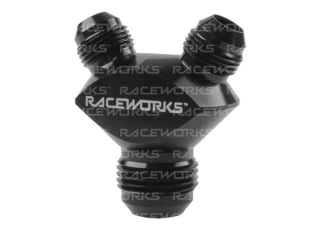 Raceworks Y Block Male Flare An Thread 1 X An-12 To 2 X