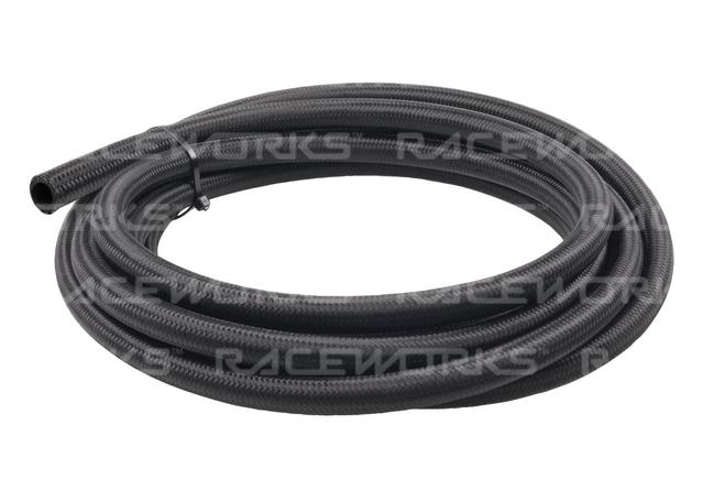 Raceworks Black Nylon Cutter E85 Hose An-8 5 Metres