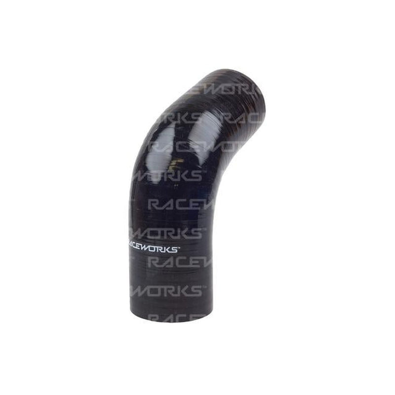 Raceworks Silicone 67 Elbow 3" (76mm) Black