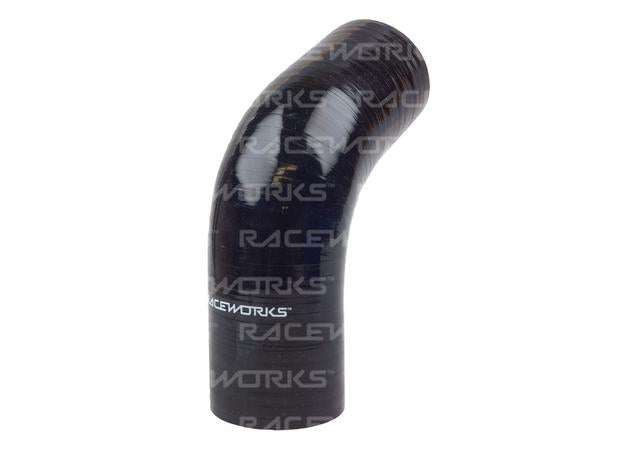 Raceworks Silicone 67 Elbow 3.5" (89mm) Black