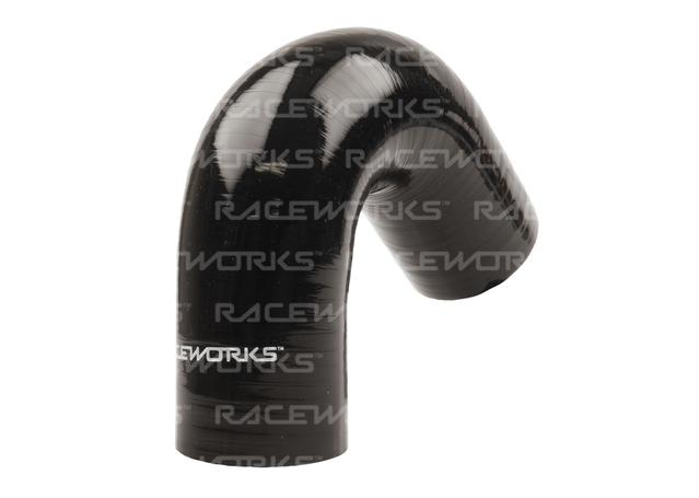 Raceworks Silicone 135 Elbow 3" (76mm) Black