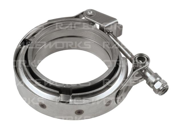 Raceworks 4" Stainless Quick Release V-Band Clamp &